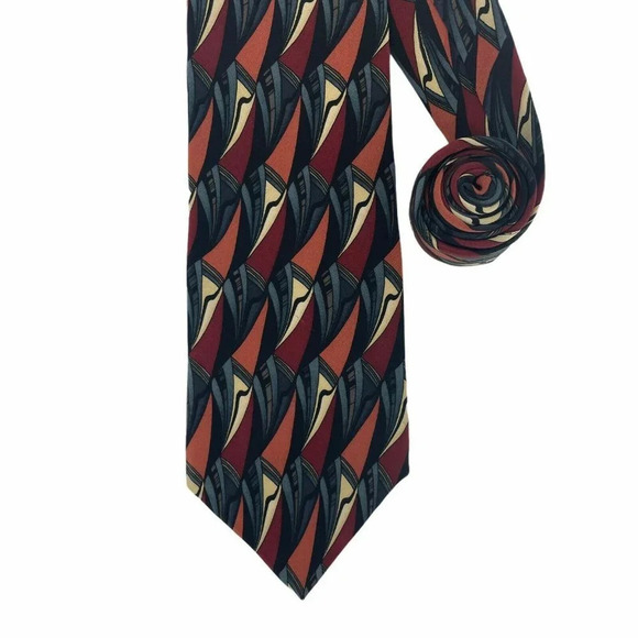 Cocktail Collection Necktie Men's Red Wide Classic Stonehenge Zinfandel USA - Picture 2 of 7